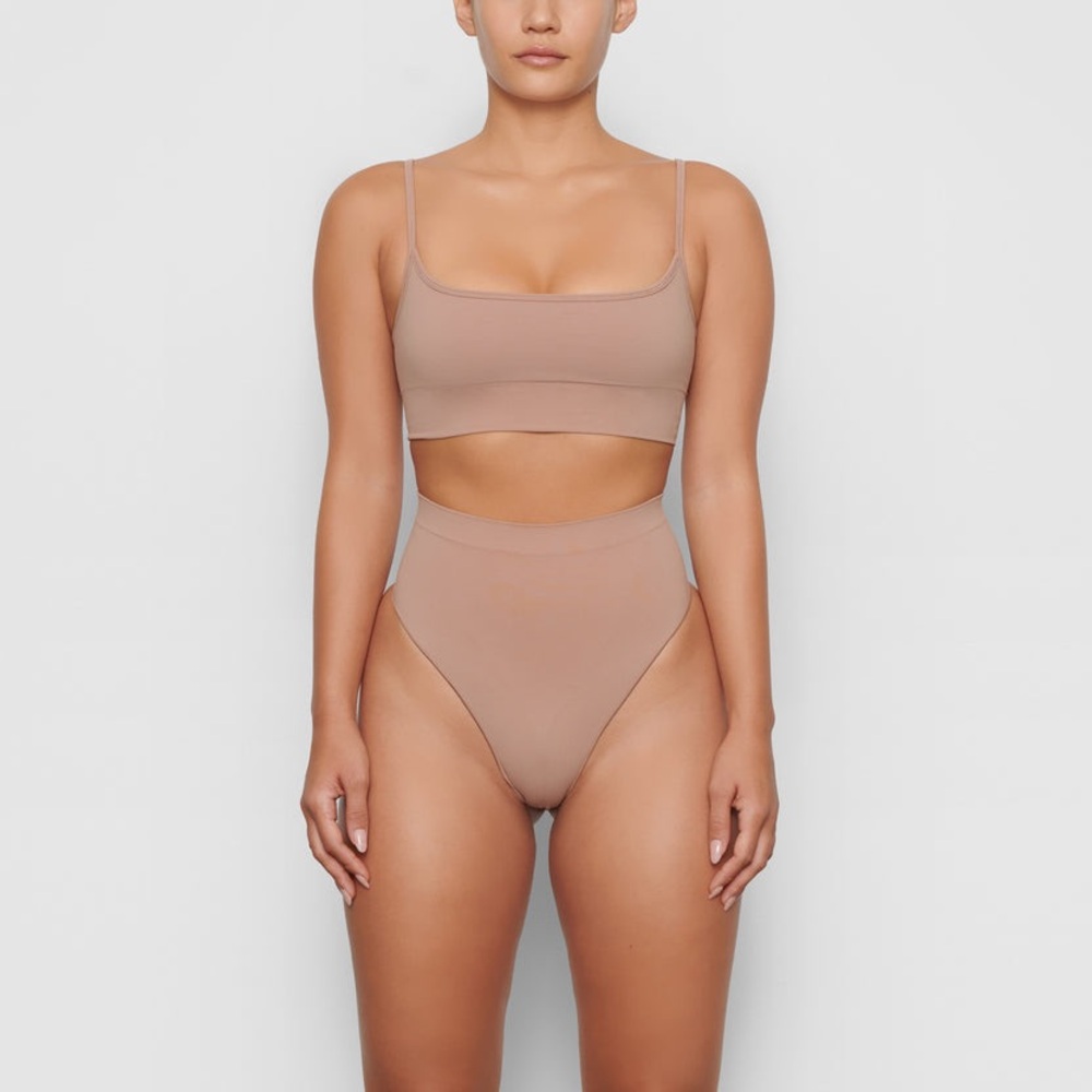 (B10) NEW SKIMS core control mid-waisted thong, color Sienna, Size S/M, NWOT